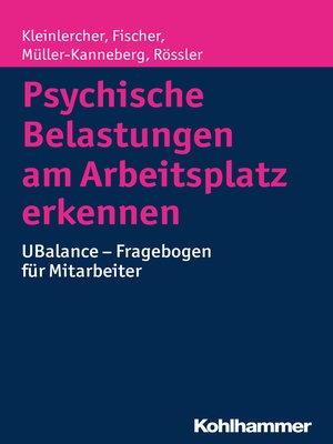 cover image of Psychische Belastungen am Arbeitsplatz erkennen